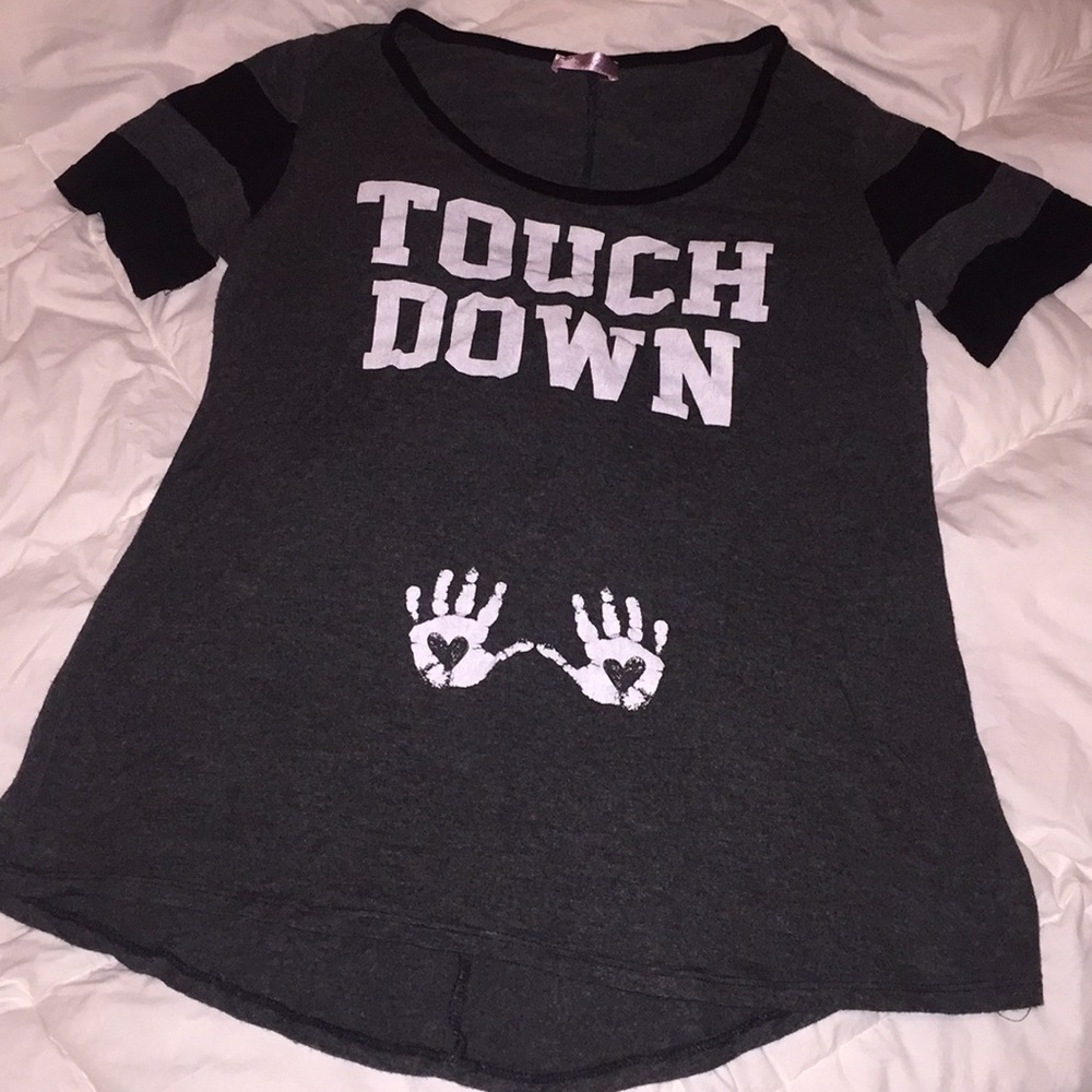 Grey & black maternity shirt